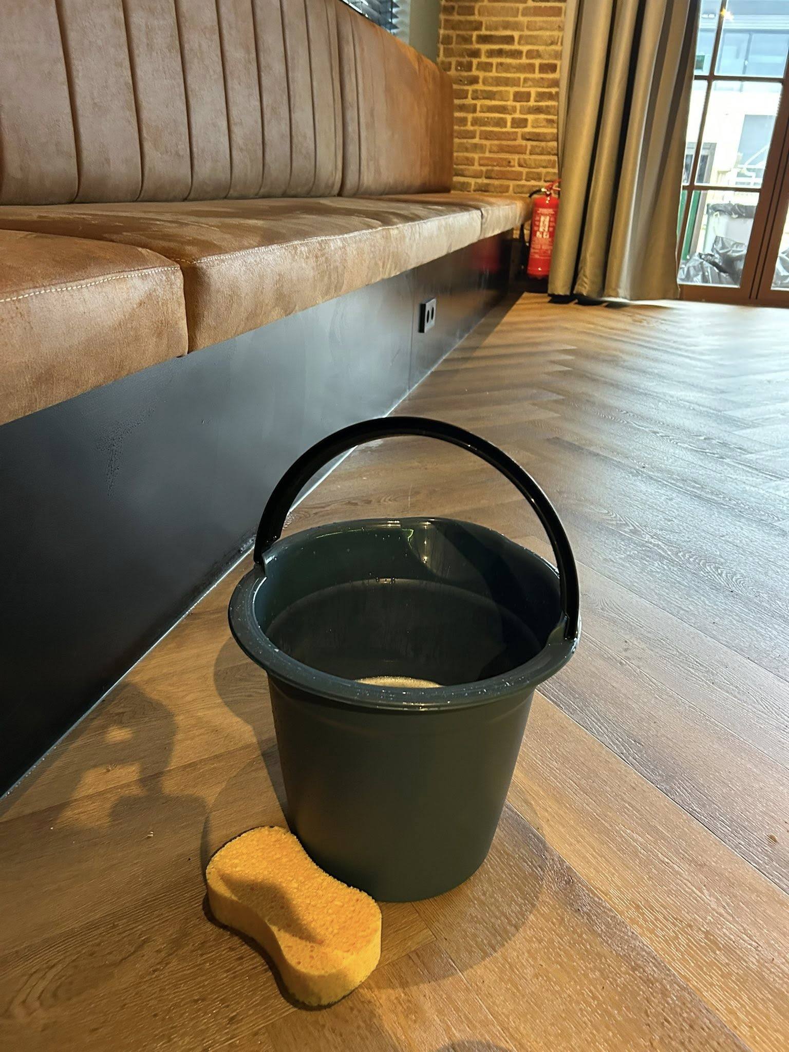 Schoonmaak in uitvoering