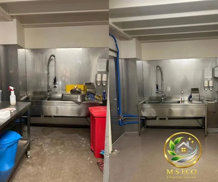 Badkamer reiniging voor en na
